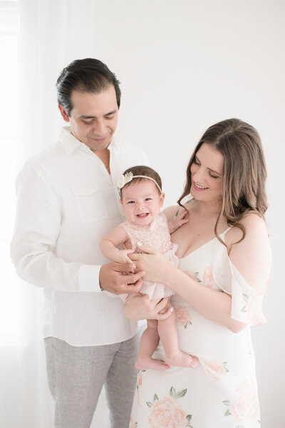 six month family session in studio