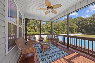 Screened in Porch with above ground pool for sale archer lodge nc 