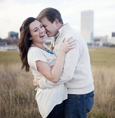 engaged couple  in love Milwaukee wedding photographer