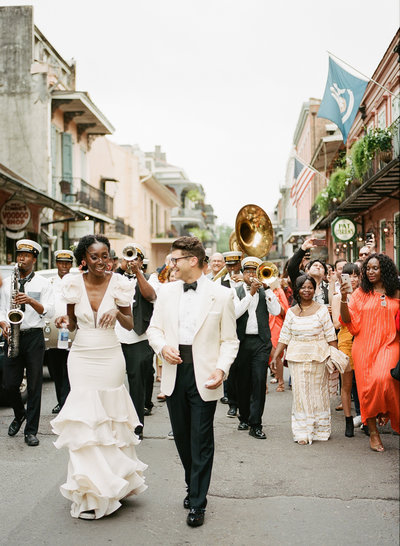 new orleans second line wedding african bride wedding with African bride