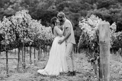 Carmel Valley Ranch maternity photograph in vineyard husband and wife