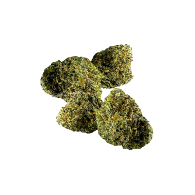Small bud 1/8th cannabis flower from Earth Keeper Cannabis — sustainably grown in Maine and carefully hand-trimmed.