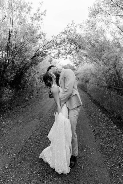 Bride and Groom Portrait by HoneySeed Photo & Film