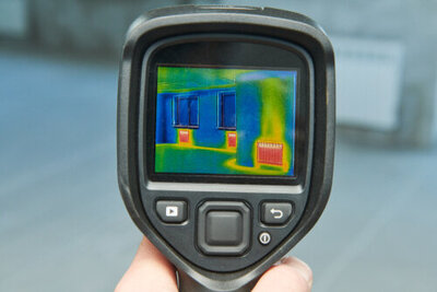 Infrared camera tool that detects mold and water damage.
