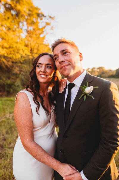 sunset wedding photography