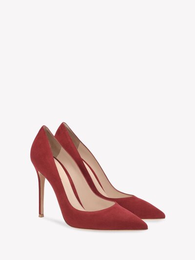 Kate Middleton Gianvito Rossi Red Suede Pumps