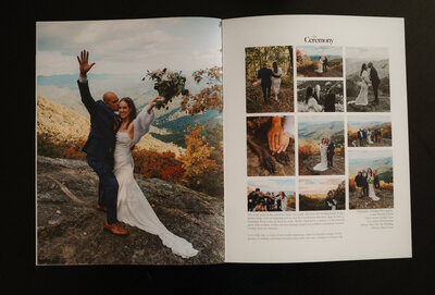 Magazine type wedding album