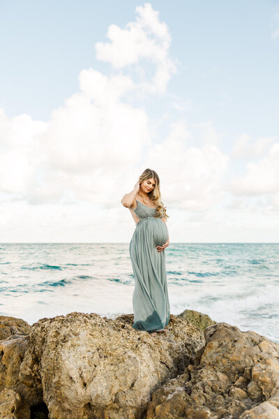 maternity session at Palm Beach Florida