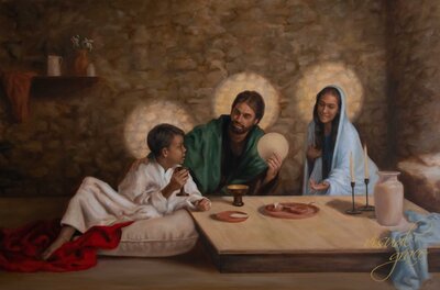 painting of Holy family
