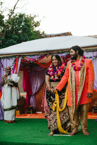 LGBTQ Indian Couple Ceremony Asheville North Carolina