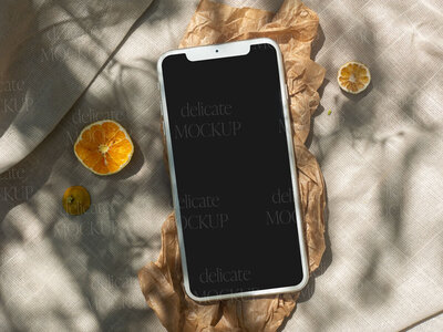 Delicate Mockup Sunny iphone