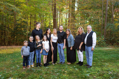 Extended Family 4 Generation Photo Shoot at Private Horse Farm in Williamsburg Virginia Family Reunion Session - Rebekah Heffington Photography
