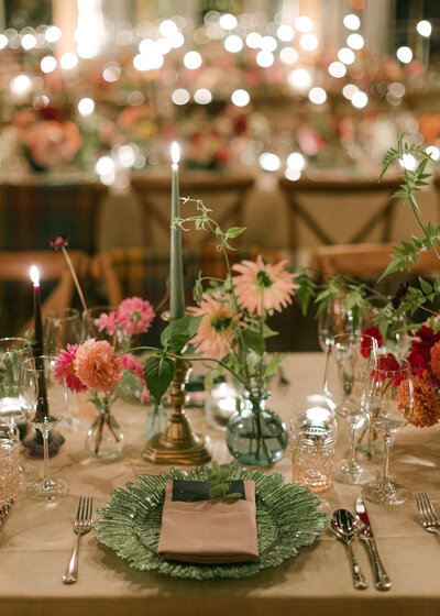 Autumnal Wedding - Candlelit Dinner
