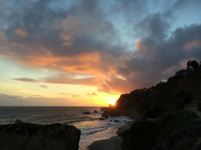 Malibu coast sunset photo, iphone photo