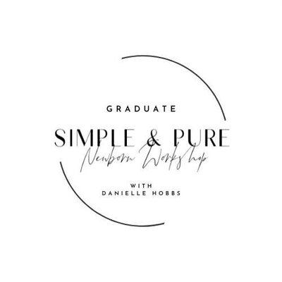 Badge for completing Pure and Simple Newborn Workshop Danielle Hobbs