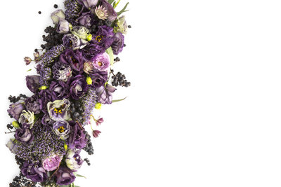 Purple Floral Styled Stock Photography03a