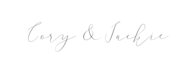 Cory & Jackie Calligraphy Logo Just names