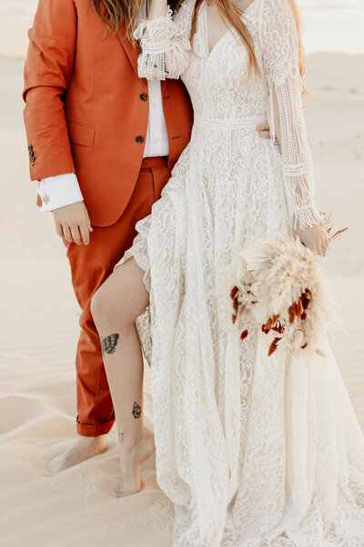 Boho Bride and Groom Elope at Great Sand Dunes National Park