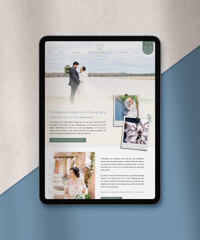 Showit Website Design For Wedding Photographer