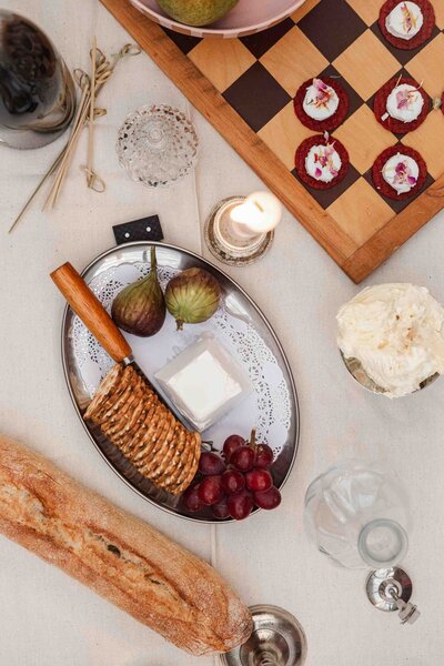 detailshot van eten en tafeldecoratie als food fotograaf