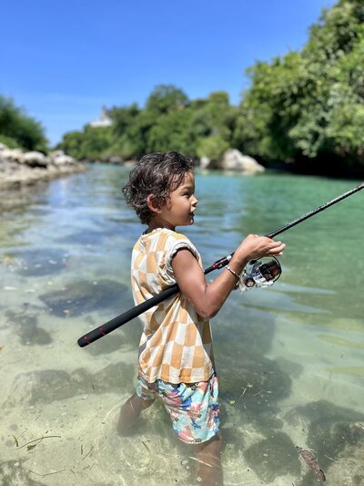 Trainer looking left to the middle distance