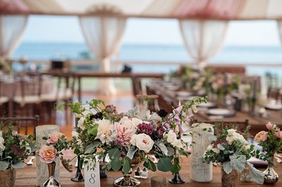 Tented wedding at The Branford House