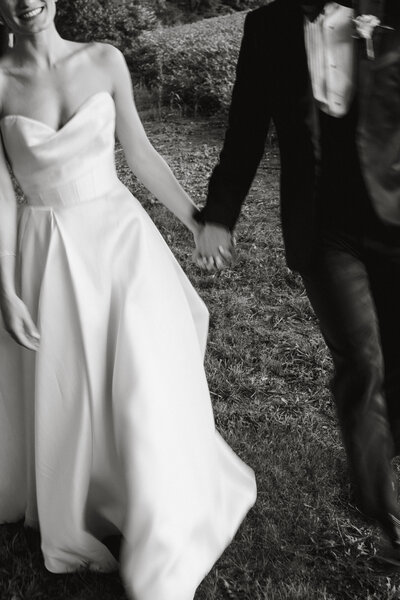 Neutral ring box with groom and brides' rings