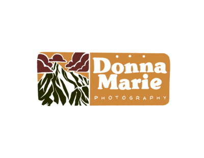 logo for donna marie photography that looks like  a stamp