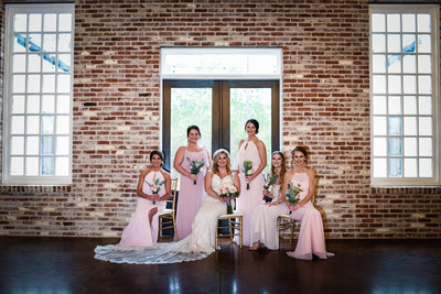 Bridesmaids at Dogwood Venue, Hattiesburg MS, Mississippi Wedding