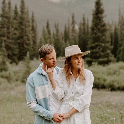 This couple shared their anniversary together in the mountains of Idaho Springs, Colorado. The wildflowers were so vibrant in the field around them.