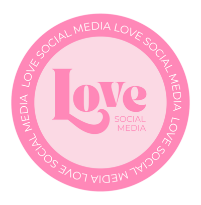 Love Social Media round emblematic logo