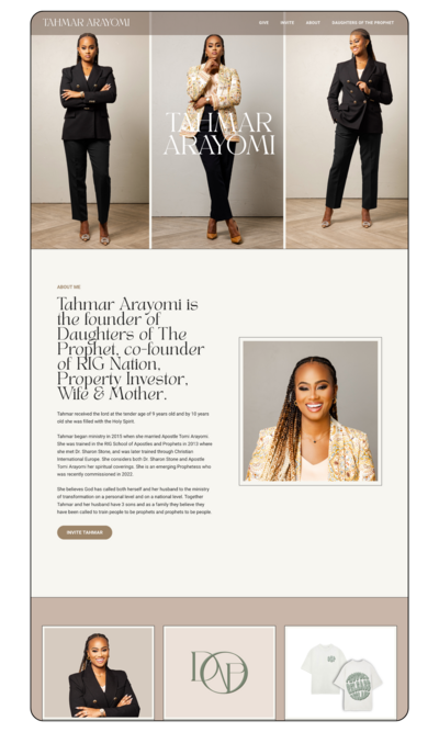 female founder web design