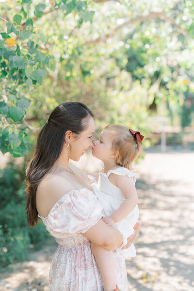 family of four with toddlers and newborn