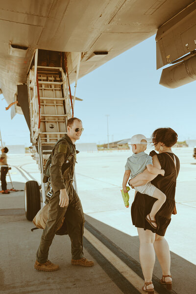 Last flight family session at Dyess Air Force Base, Abilene, TX