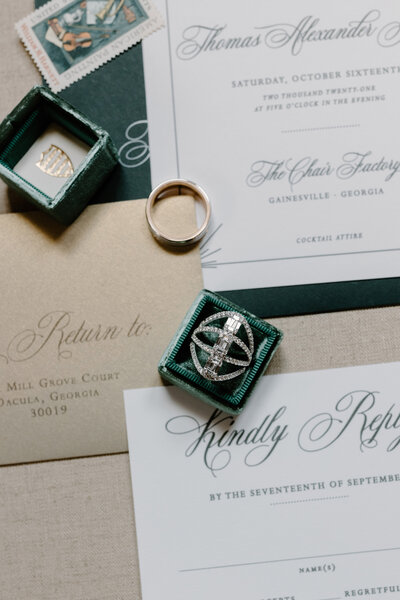 Wedding invitation design Tinlizzy Design Co