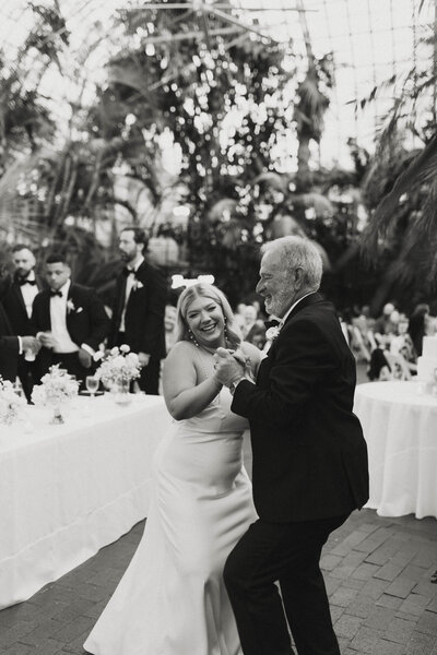 Father Daughter dance at the Franklin Park Conservatory Wedding