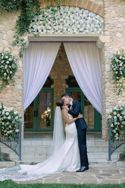 Bride and Groom doing their first dance at the Pearl by San Antonio Wedding Photographer