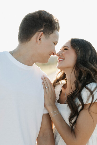 Montana engagement session during golden hour