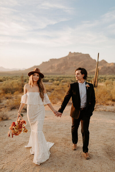 Sedona, Arizona elopement at Cathedral Rock.  Boho.  Wedding Photographer, Elopement Photographer