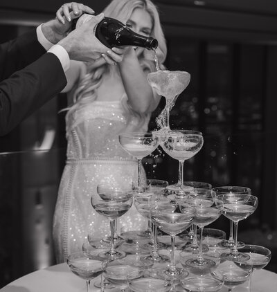 Champagne pour wedding