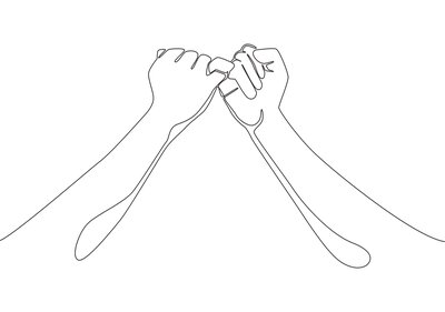 One Line Drawing Handshake Business-5