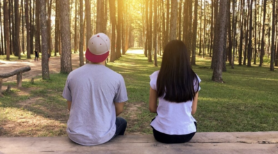 A couple talking about how to protect their relationship from shame and dating