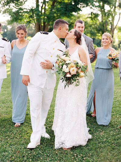 Summer Navy Wedding at Whitehall in Annapolis, Maryland