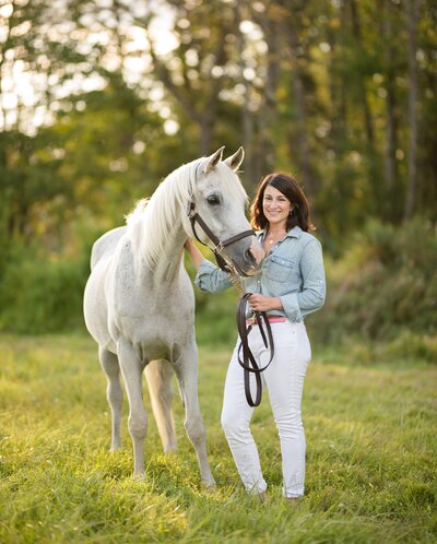 Self portrait of horse & rider by equine photographer Jessica Sanders