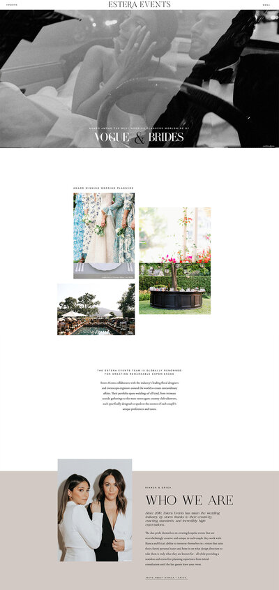 Estera Home - Garden of Muses Showit Website Template