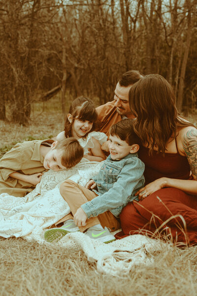 Lifestyle family session styled shoot