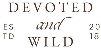 Devoted and wild stacked logo