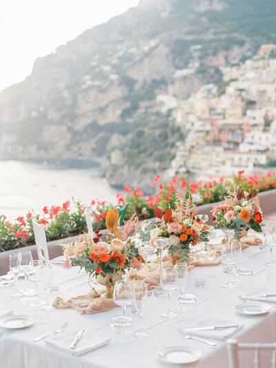 Positano Wedding Table Setting
