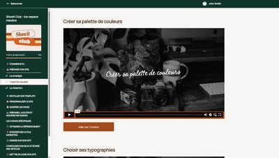 Formation Showit en français
