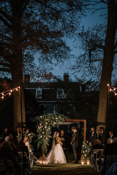 Bride and Groom wedding ceremony, Salem Wedding